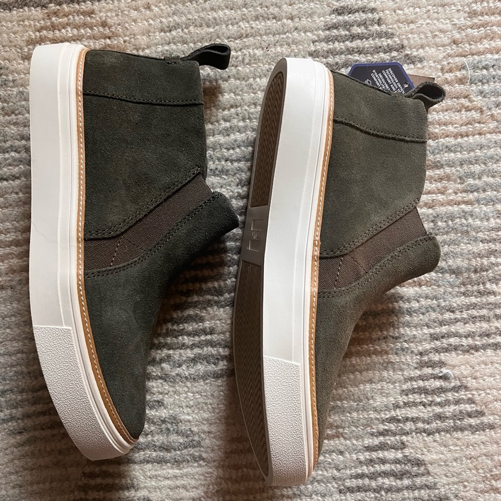 Green Suede Boots